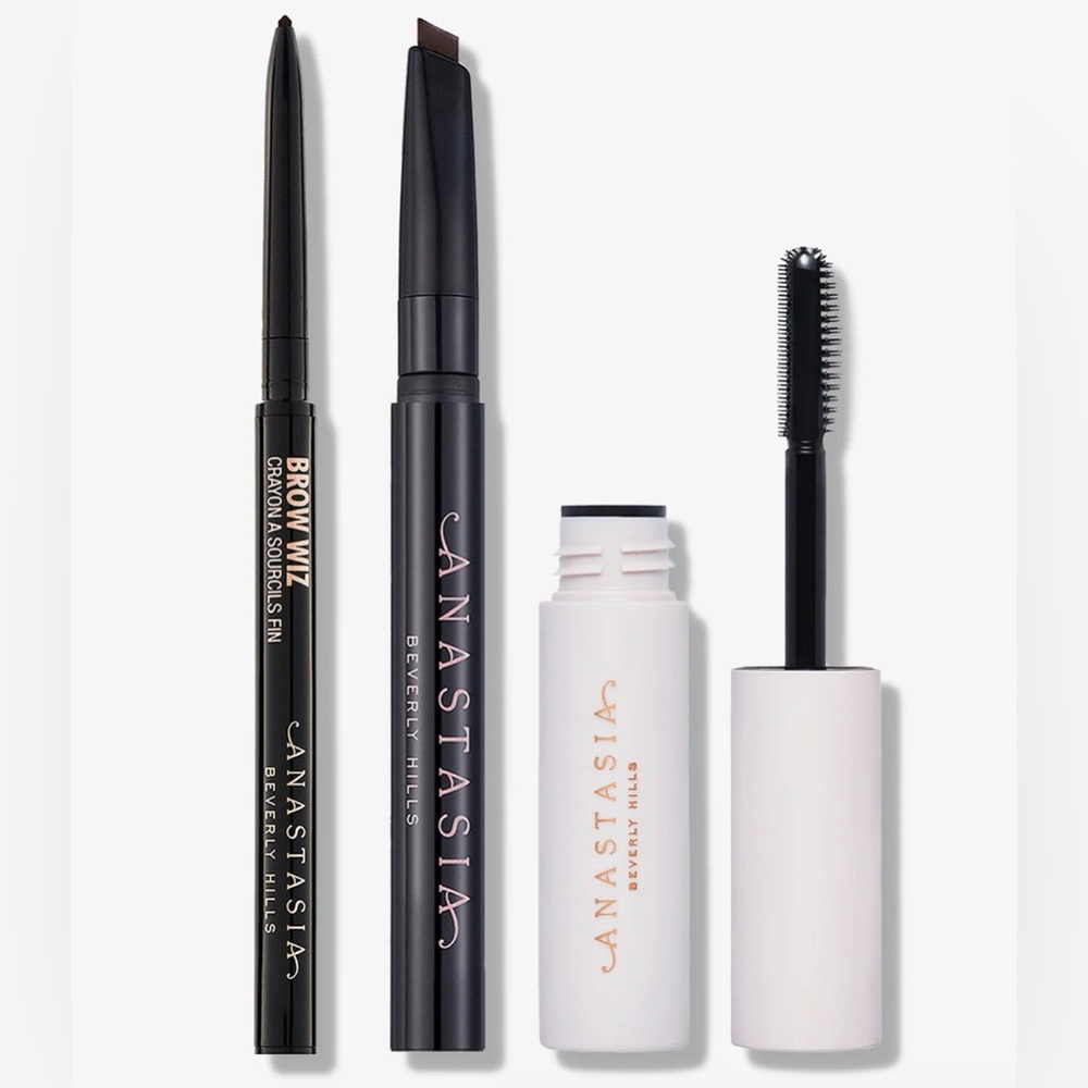 Anastasia Beverly Hills Frozen & Fuller Looking Brow Trio NWT in Dark Brown
